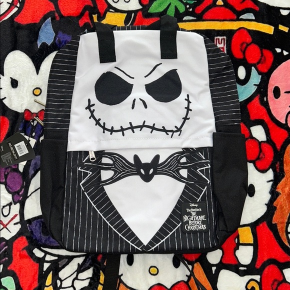 NWT Loungefly Disney Nightmare Before Christmas Jack Skellington Nylon Backpack main image 5